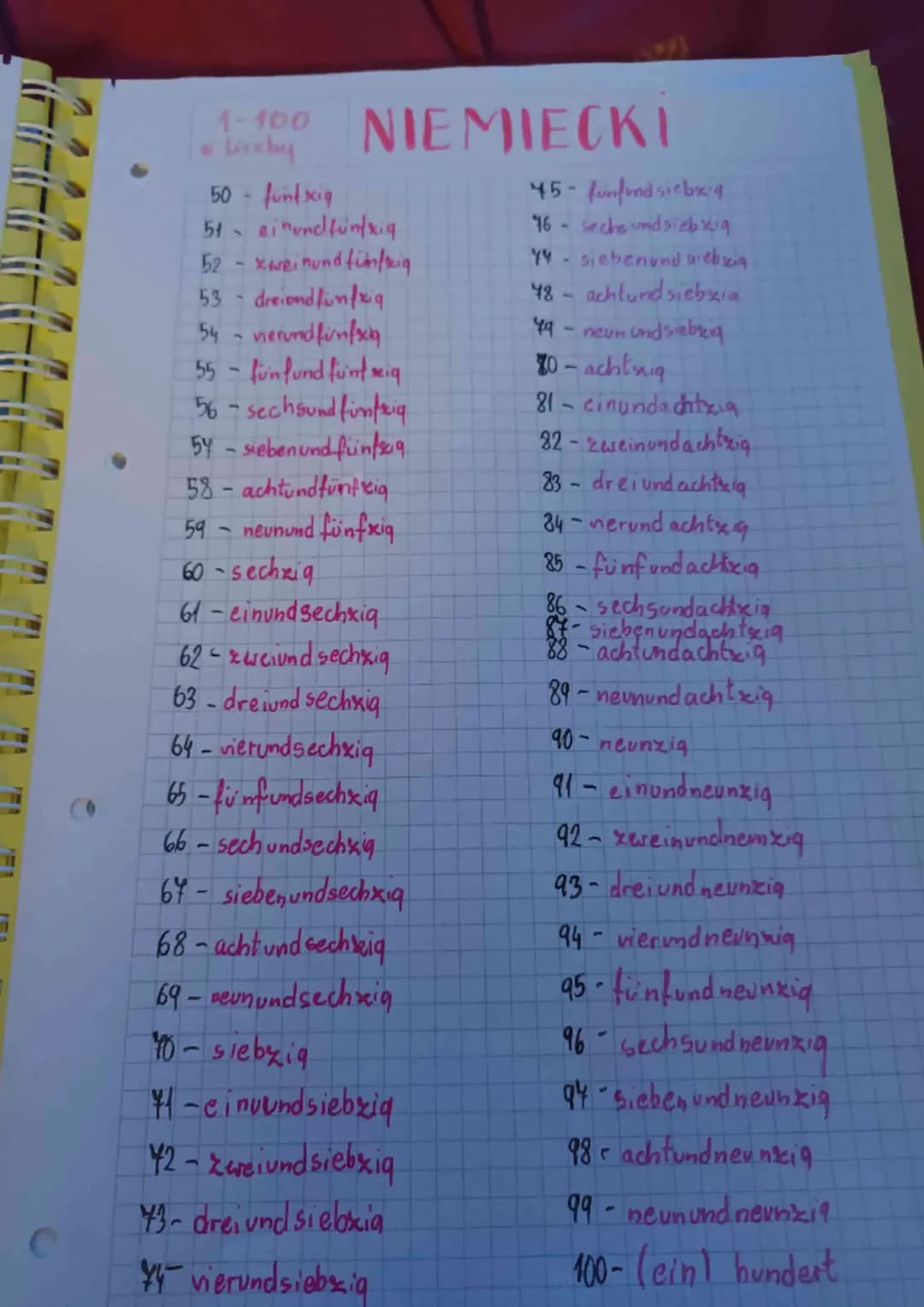 L
1-100
& liveby
Licz by
0- null
1-cins
2-zwei
3-drei
4 - vier
5- fünf
6-sechs
7-siben
8-acht
9-newn
10-zehn
11 - elf
12-zwolf
13-dreizehn
1