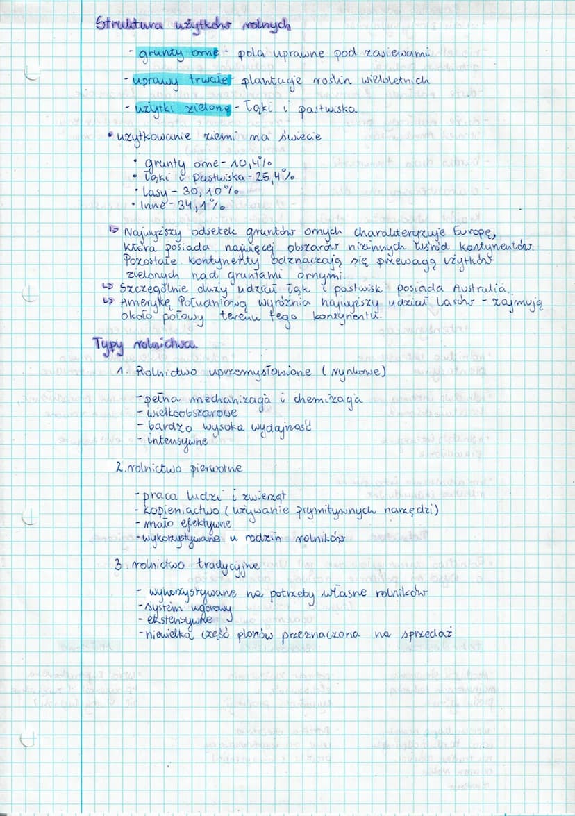 e
105
IV. Rolnictwo, leśnictwo i rybactwo. udoku
3
- ROLIVICTWO
↳ jest zaliczane do I sektora gospodarki narodowej, obejmuje
uprawe rastin o