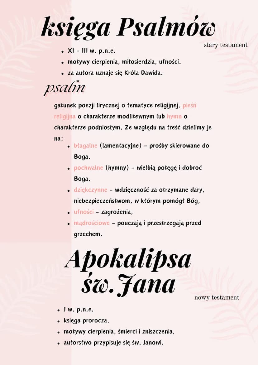 Biblia
języki:
księgi:
.
• stary testament
• nowy testament
-
-
46 ksiąg
27 ksiąg
hebrajski - większość ksiąg starego testamentu.
grecki - u