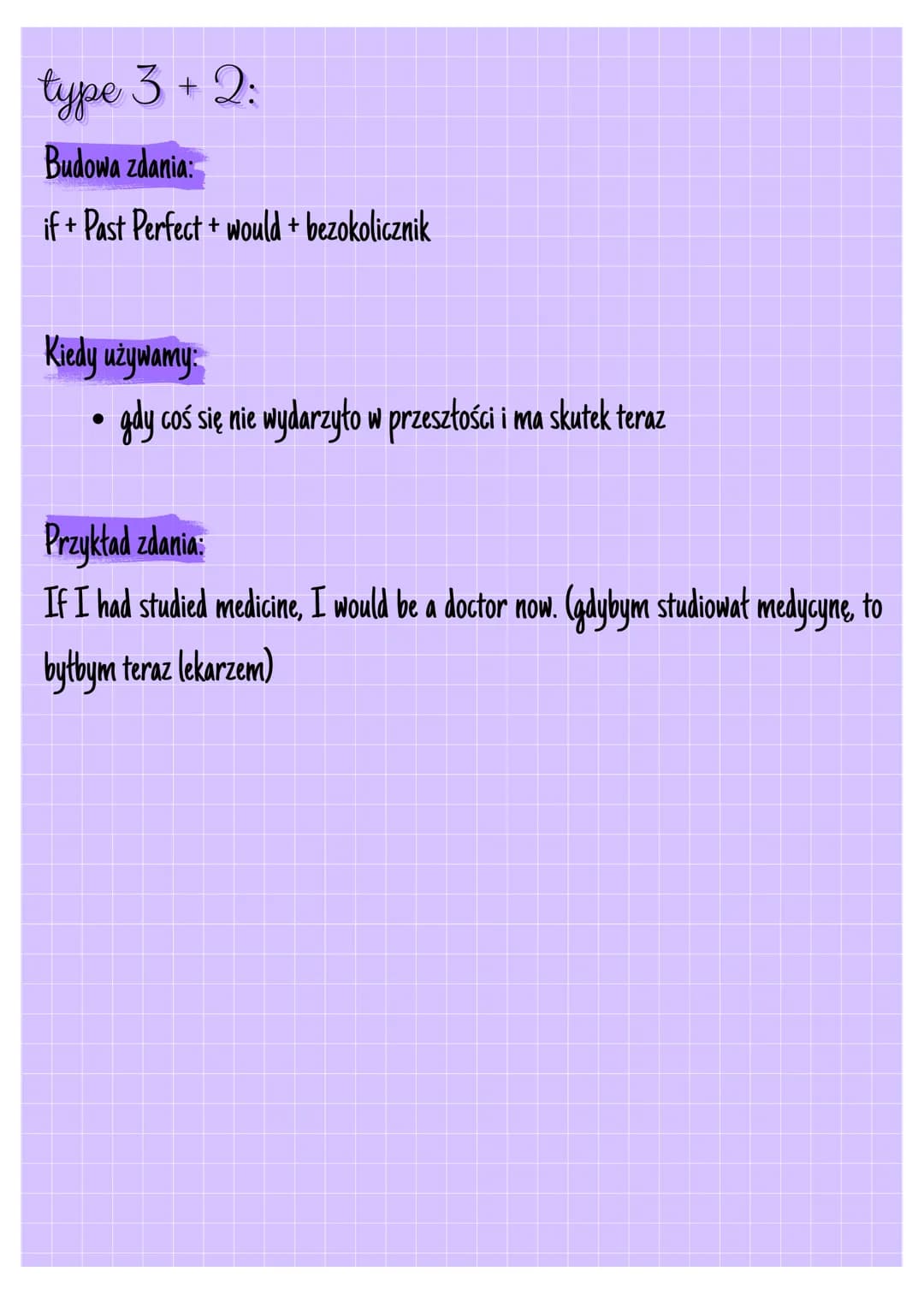 --- OCR Start ---
CONDITIONALS
ogólnie:
Tryby warunkowe w języku angielskim, zwane conditionals, to struktury gramatyczne,
które opisują zda