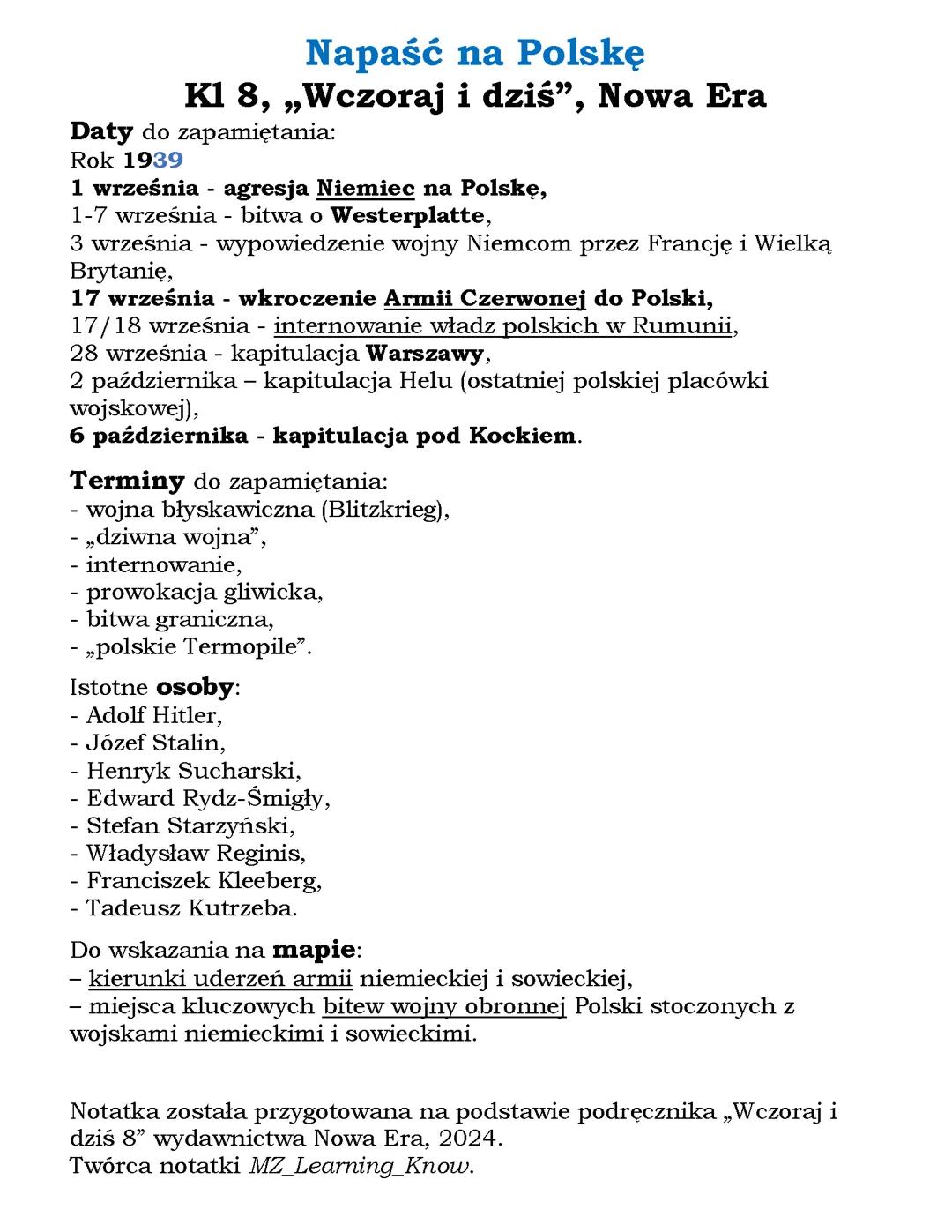 Napaść na Polskę
