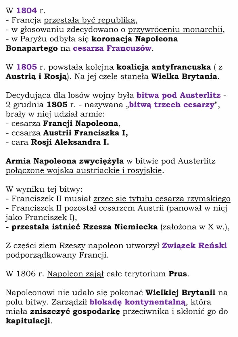 Epoka Napoleona
Bonapartego
W 1794 r.
- obalono rządy jakobinów,
- rządy rozpoczął dyrektoriat.
Społeczeństwo było niezadowolone z powodu:
-
