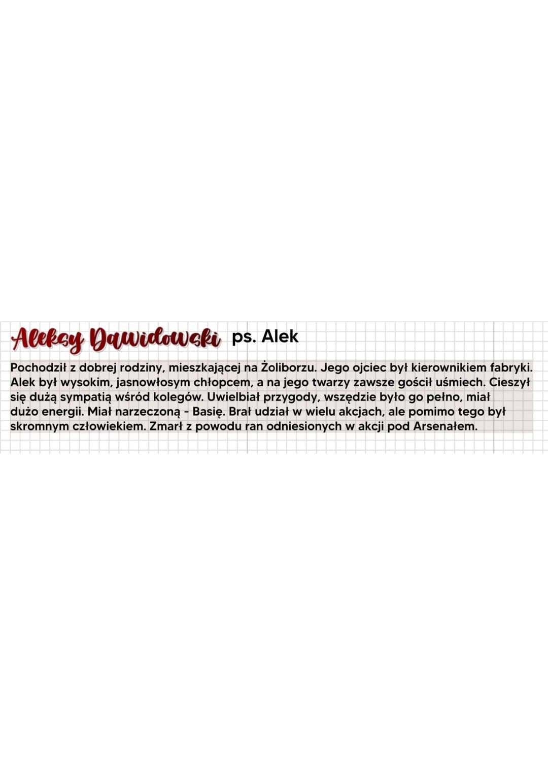 Kamienie na szaniec
Aleksander Kamiński
Czas akcji:
II wojna światowa.
Czerwiec 1939 - Sierpień 1943
Miejące akcji:
Okupowana Warszawa i oko