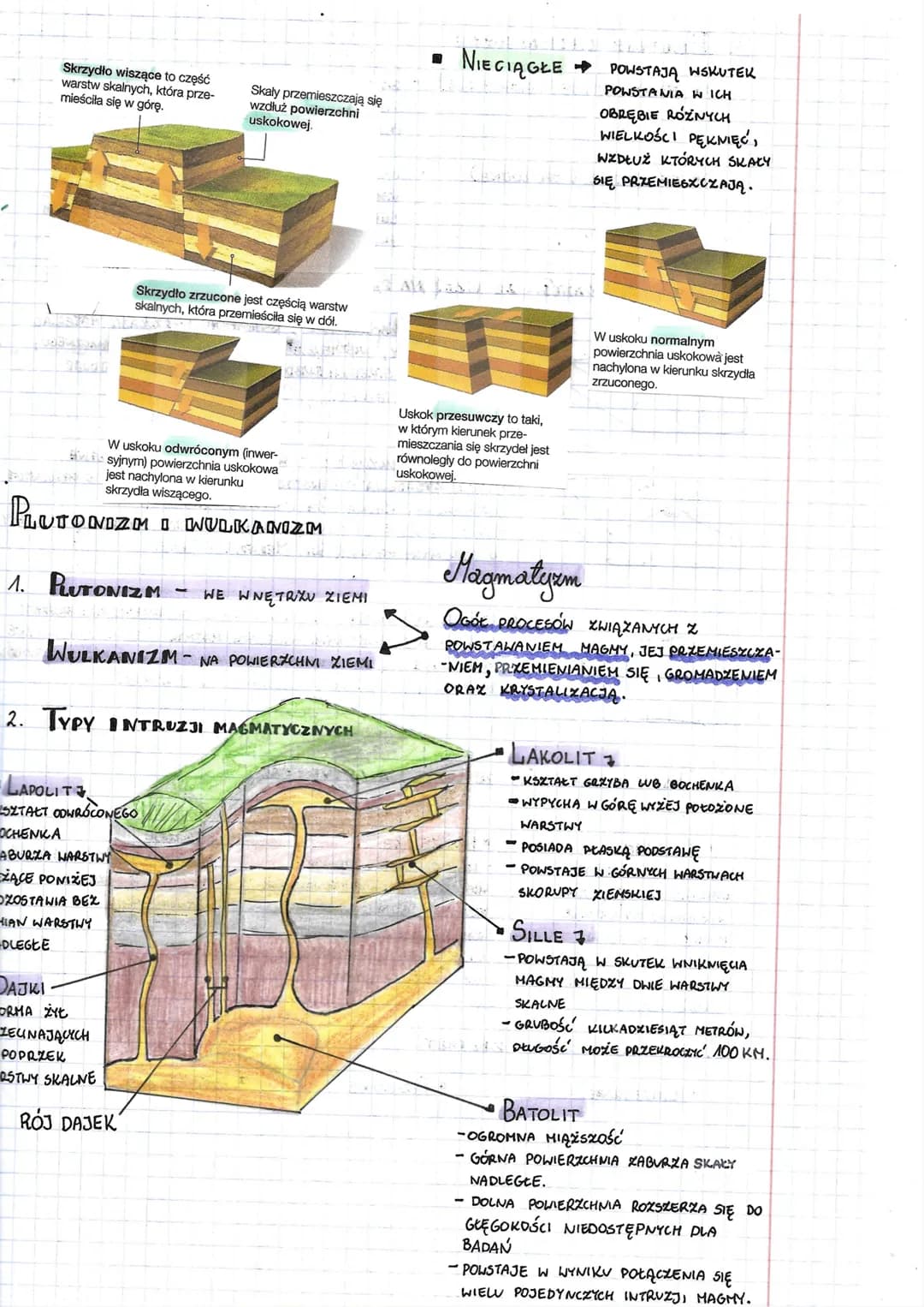 
<h2 id="testyizadania">Testy i zadania</h2>
<p>Tektonika płyt litosfery jest jednym z kluczowych zagadnień geologii, które skupia się na ba