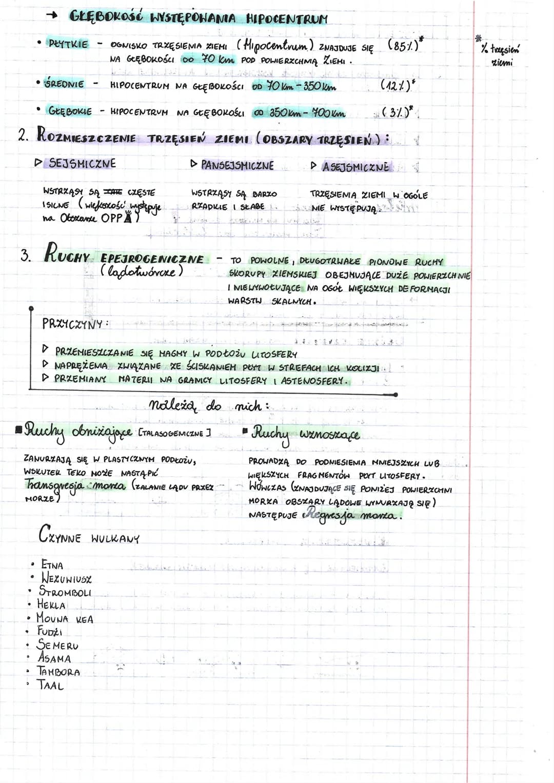 
<h2 id="testyizadania">Testy i zadania</h2>
<p>Tektonika płyt litosfery jest jednym z kluczowych zagadnień geologii, które skupia się na ba