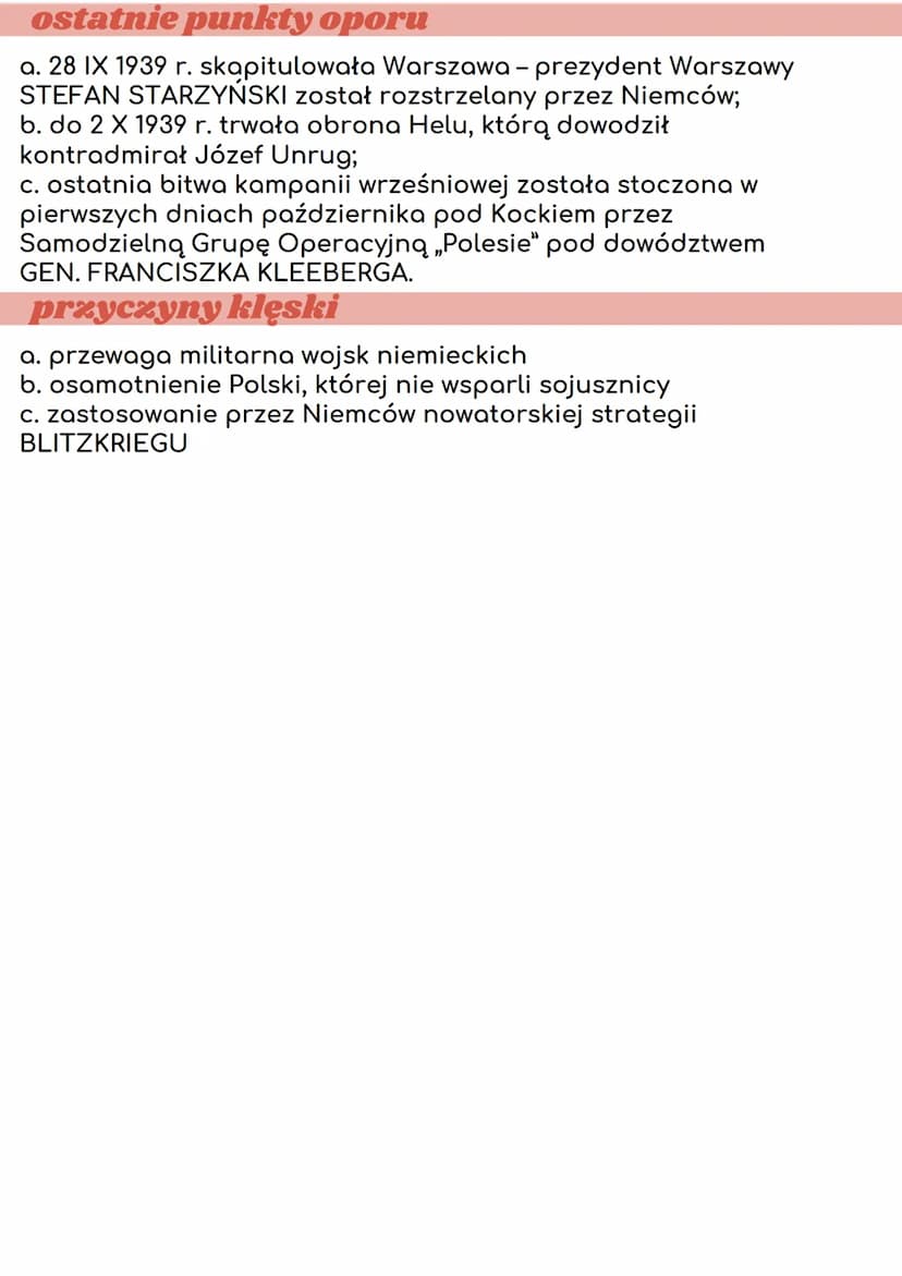 wrzesień 1939r.
kampania polska
przygotowania do wojny
a. niemiecka dyplomacja dążyła do międzynarodowej izolacji
Polski;
b. Niemcy zorganiz