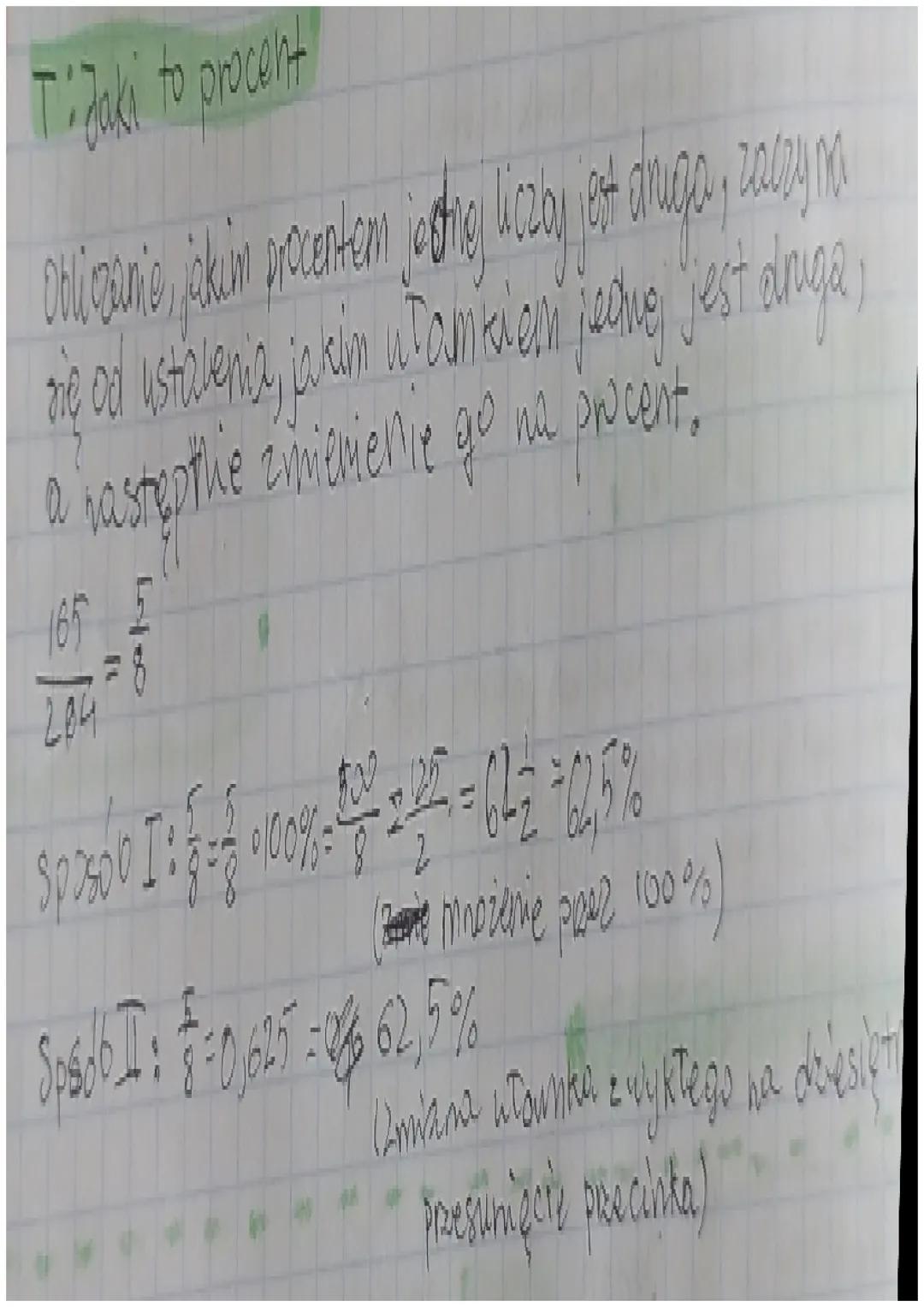 PROLENTY DEMIIRT

6% kotów
to snacsy
swaysthich kotow

Ogólnie!
x% clanes orelkus
40
iod tej wielkośa

$X%=\frac{x}{100}$

Procenty to capis