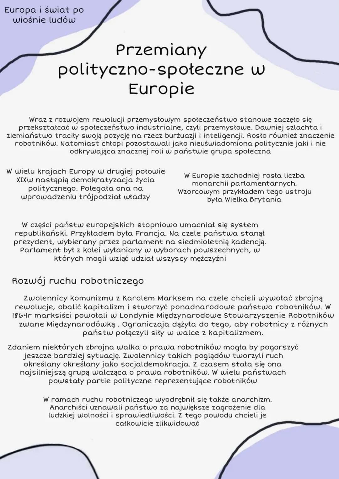 Napisz Dlaczego Polacy Uczestniczyli W Wiośnie Ludów W Europie Jak Europa się zmieniła po Wiośnie Ludów i co to znaczy dla zwykłych