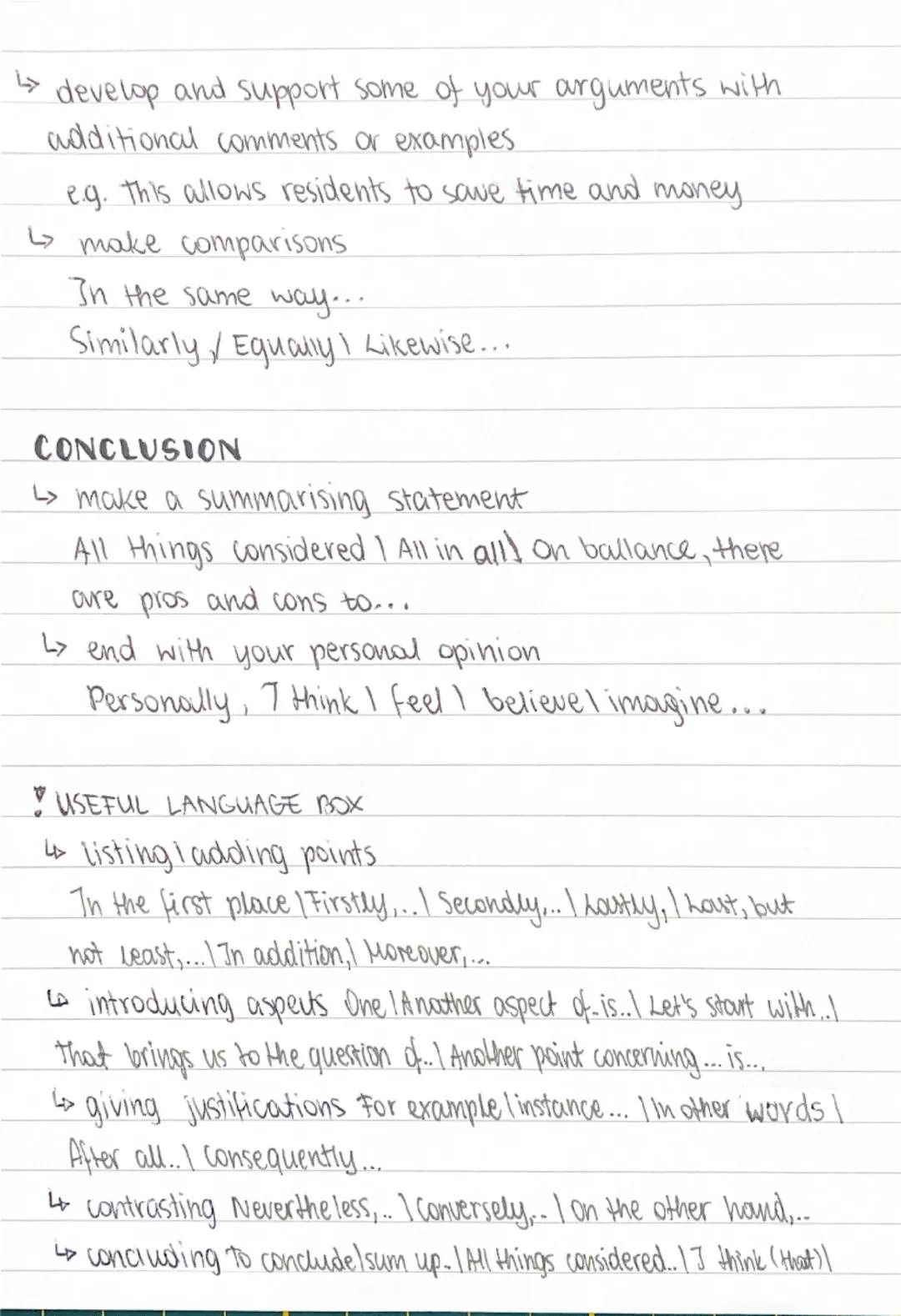 # 'For & against' essay

## INTRODUCTION
- begin with general or factual comments on the topic
 e.g. Many young people beginning university
