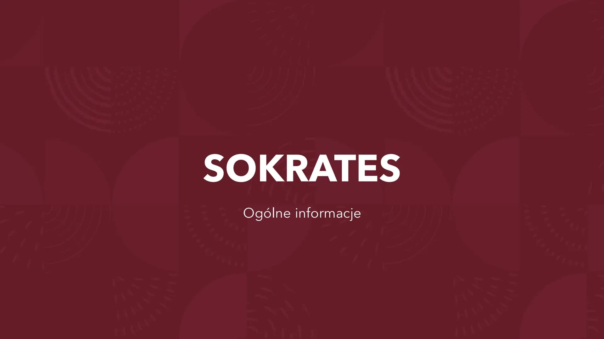 SOKRATES
Ogólne informacje ERA PRESOKRATEJSKA O co chodzi z filozofią przyrody?
"Gdy rozpoczynała się filozofia w Grecji, nauki szczegółowe 