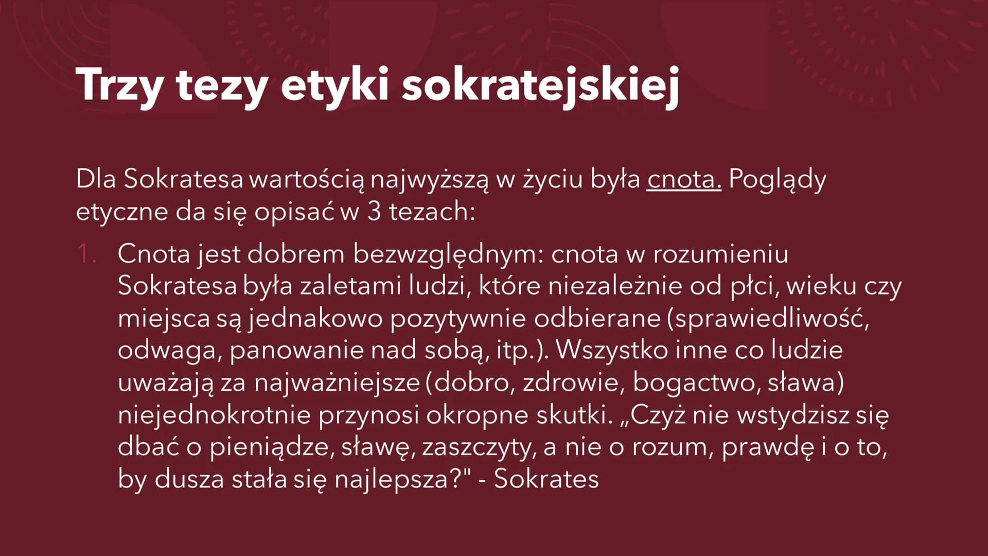 SOKRATES
Ogólne informacje ERA PRESOKRATEJSKA O co chodzi z filozofią przyrody?
"Gdy rozpoczynała się filozofia w Grecji, nauki szczegółowe 