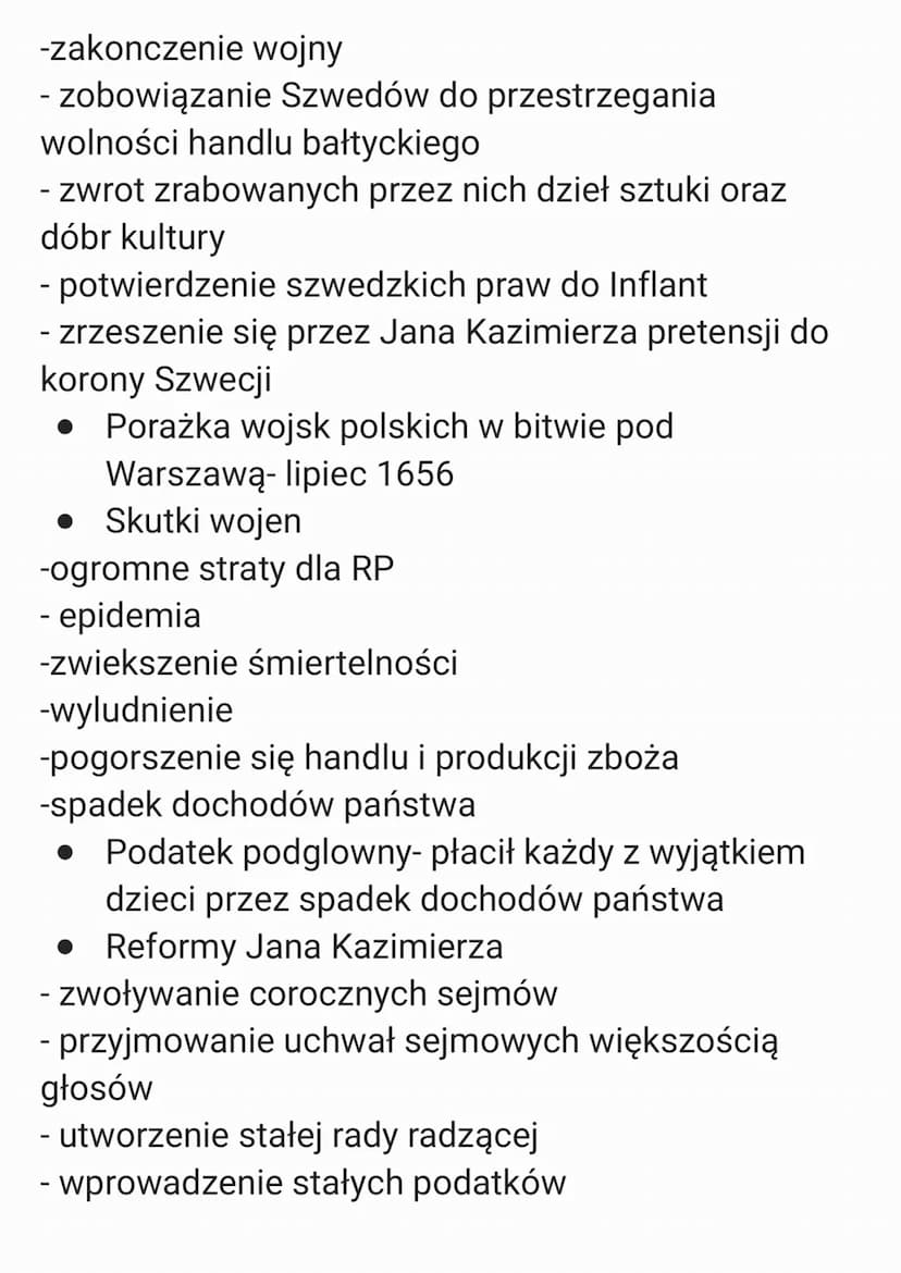 . Przyczyny napaści
- państwo polsko-litewskie było osłabione wojnami i
powstaniem kozackim
- szwedzi chcieli zająć nadbałtyckie polskie por