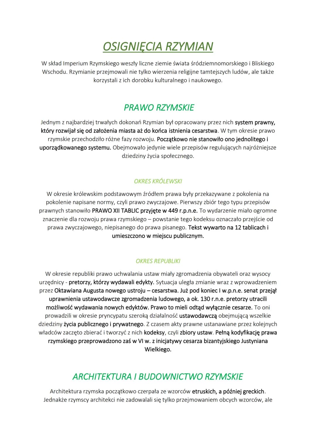 OSIGNIĘCIA RZYMIAN
W skład Imperium Rzymskiego weszły liczne ziemie świata śródziemnomorskiego i Bliskiego
Wschodu. Rzymianie przejmowali ni