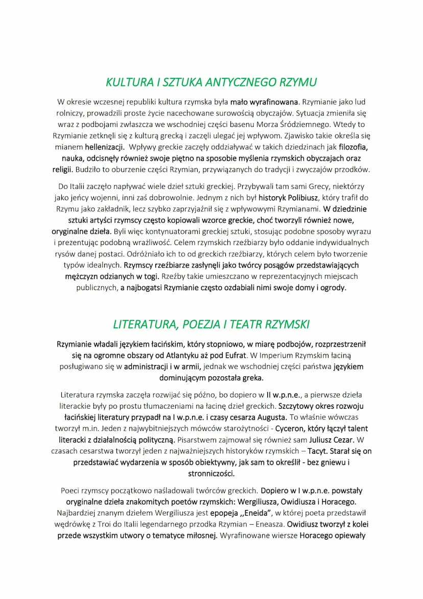 OSIGNIĘCIA RZYMIAN
W skład Imperium Rzymskiego weszły liczne ziemie świata śródziemnomorskiego i Bliskiego
Wschodu. Rzymianie przejmowali ni