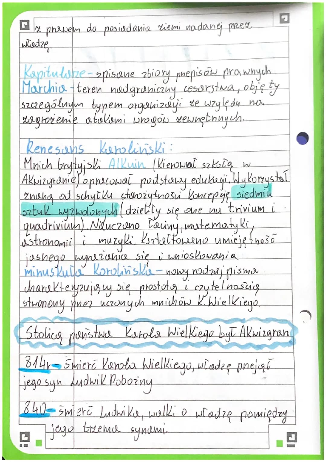 HISTORIA
768r -5mieri Pepina Malego, objęcie władzy
pnez jego synow Karola i Kurlomana
W
w 771 r. -y powodu śmierci Karlomana, Karol
stał si