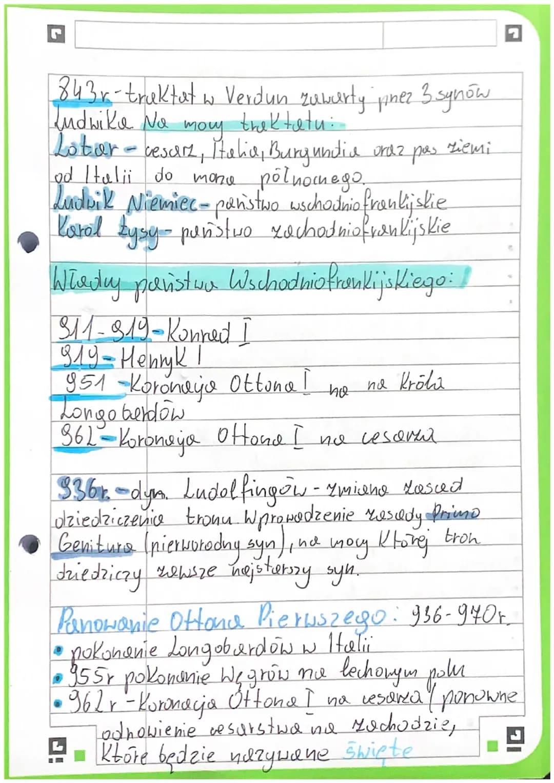 HISTORIA
768r -5mieri Pepina Malego, objęcie władzy
pnez jego synow Karola i Kurlomana
W
w 771 r. -y powodu śmierci Karlomana, Karol
stał si