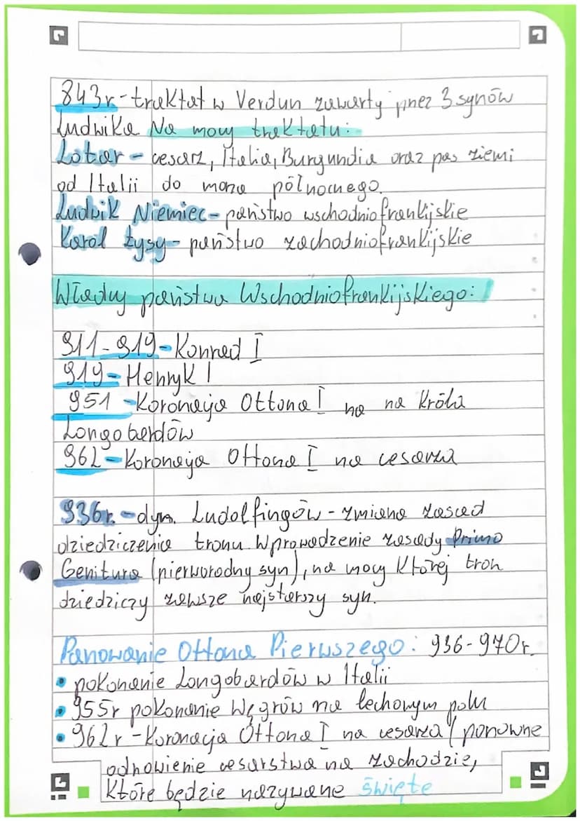 HISTORIA
768r -5mieri Pepina Malego, objęcie władzy
pnez jego synow Karola i Kurlomana
W
w 771 r. -y powodu śmierci Karlomana, Karol
stał si