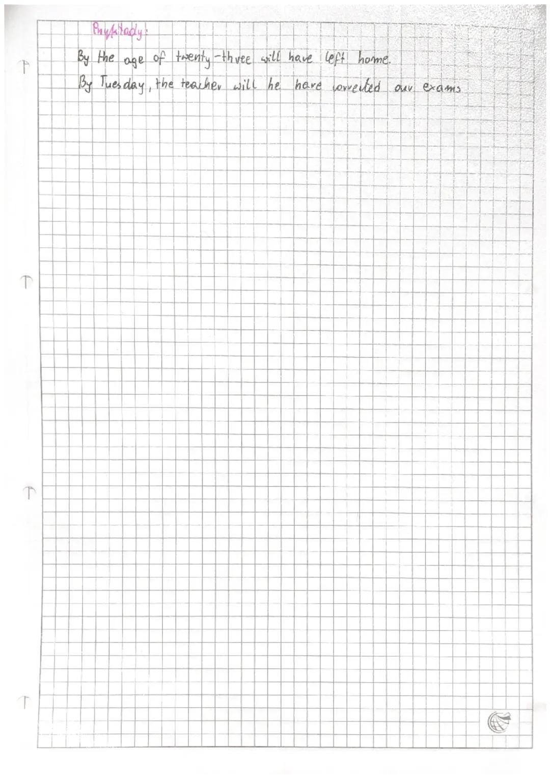 T
T
FUTURE COMTINOUS AND
FUTURE PERFE CT
Future Continous
now
Budowa
Affirmative: Osobe + will be + crasownik ting
Negative: Osoba +
won't b