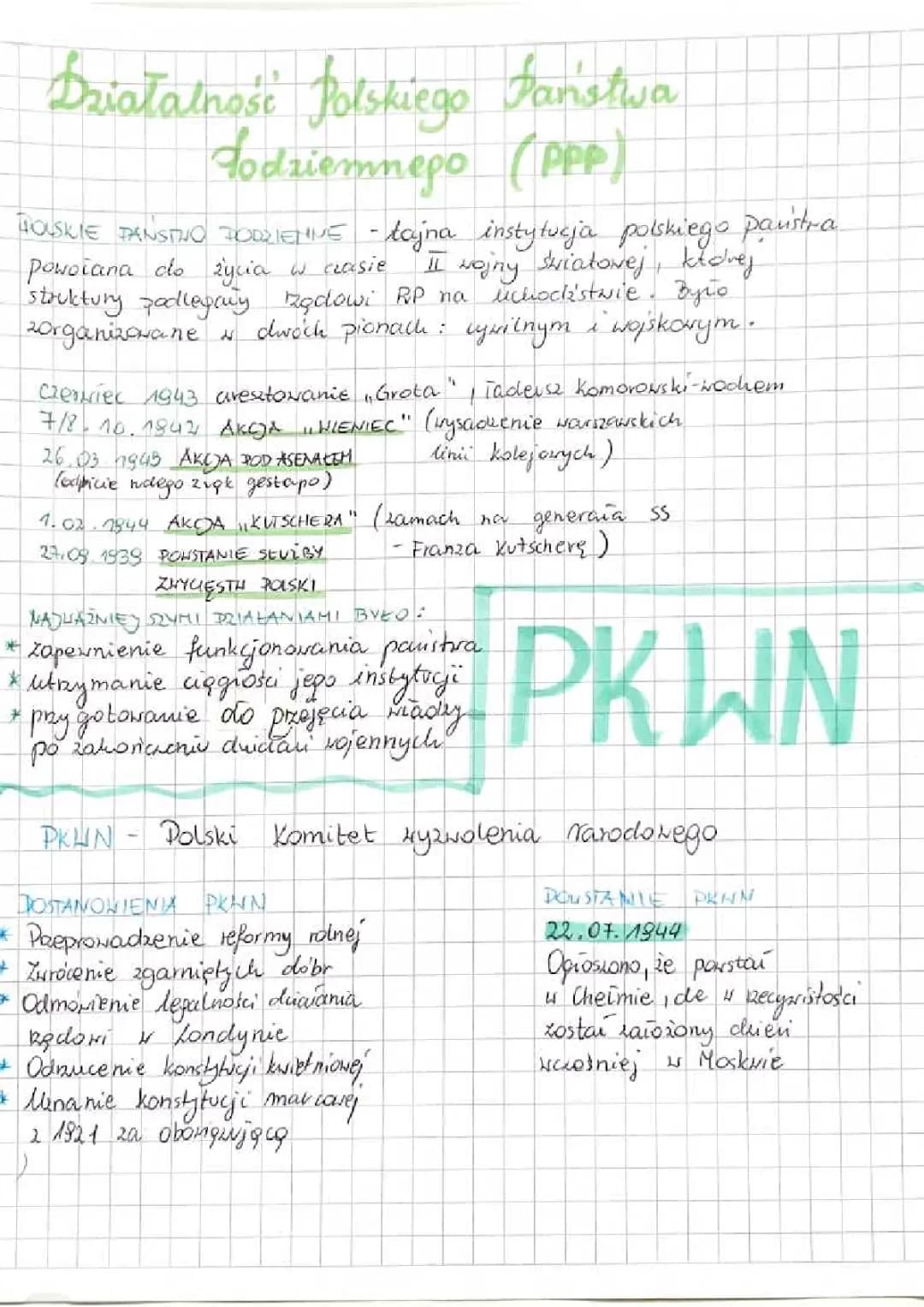 Polskie Państwo Podziemne i Polski Komitet Wyzwolenia Narodowego