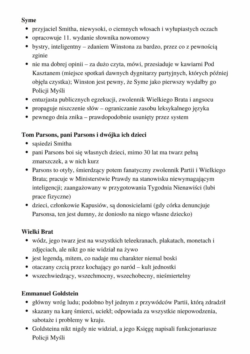 PRok
1 29 844
utworze
autor: George Orwell
literatura powojenna
wydana w 1949 r.
antyutopia
денеза
Orwell napisał swoją powieść na podstawie
