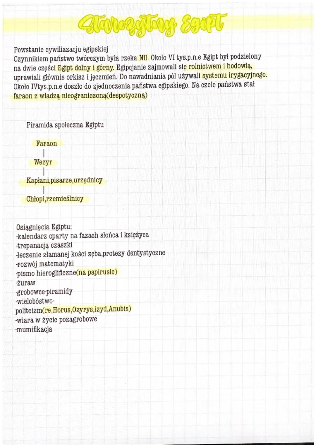 Starożytny Egipt - Początki i Rozwój Cywilizacji Egipskiej