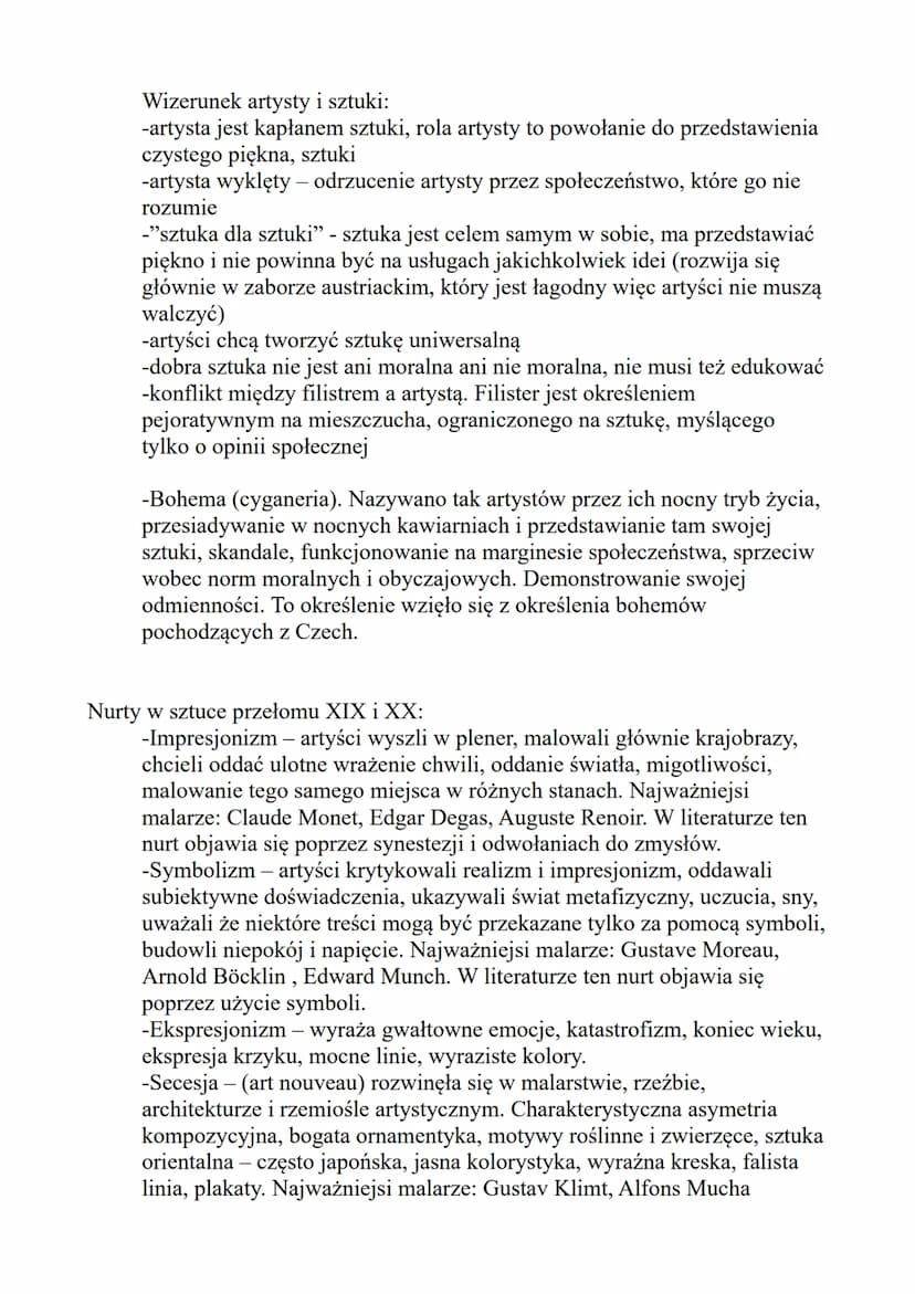 Ramy czasowe:
Europa:
Młoda Polska
od lat 80 XIXw (1874)
do 1918 - zakończenia I wojny światowej
Polska:
od 1891 - wydanie toniku poezji Kaz