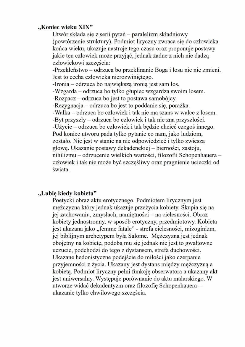 Ramy czasowe:
Europa:
Młoda Polska
od lat 80 XIXw (1874)
do 1918 - zakończenia I wojny światowej
Polska:
od 1891 - wydanie toniku poezji Kaz