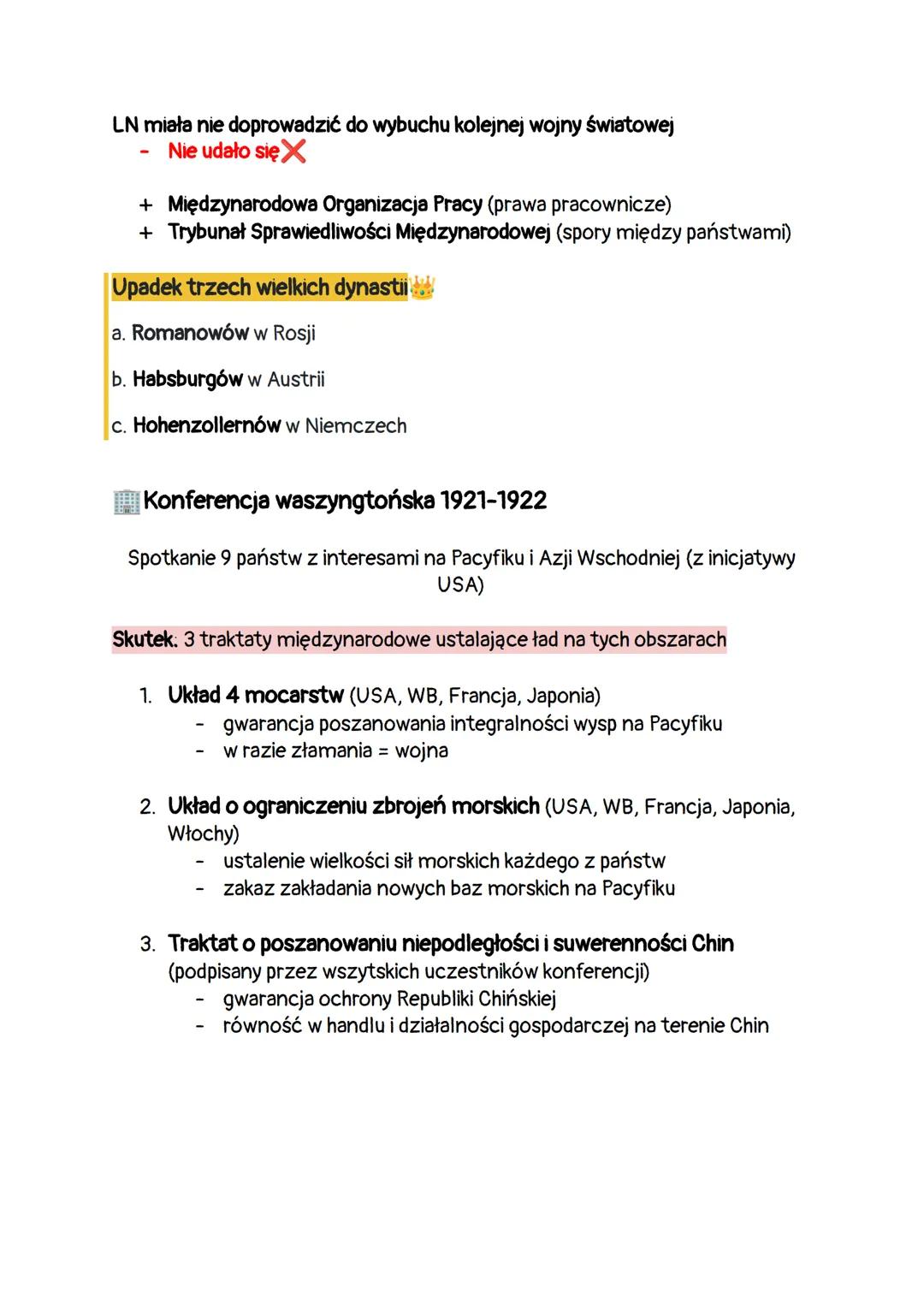 1.ŁAD WERSALSKI
Konferencja paryska
→ 18 stycznia 1919 - 21 stycznia 1920
→ Dotyczył głównie sprawy Niemiec
→ Inicjatorem Francja, która dom