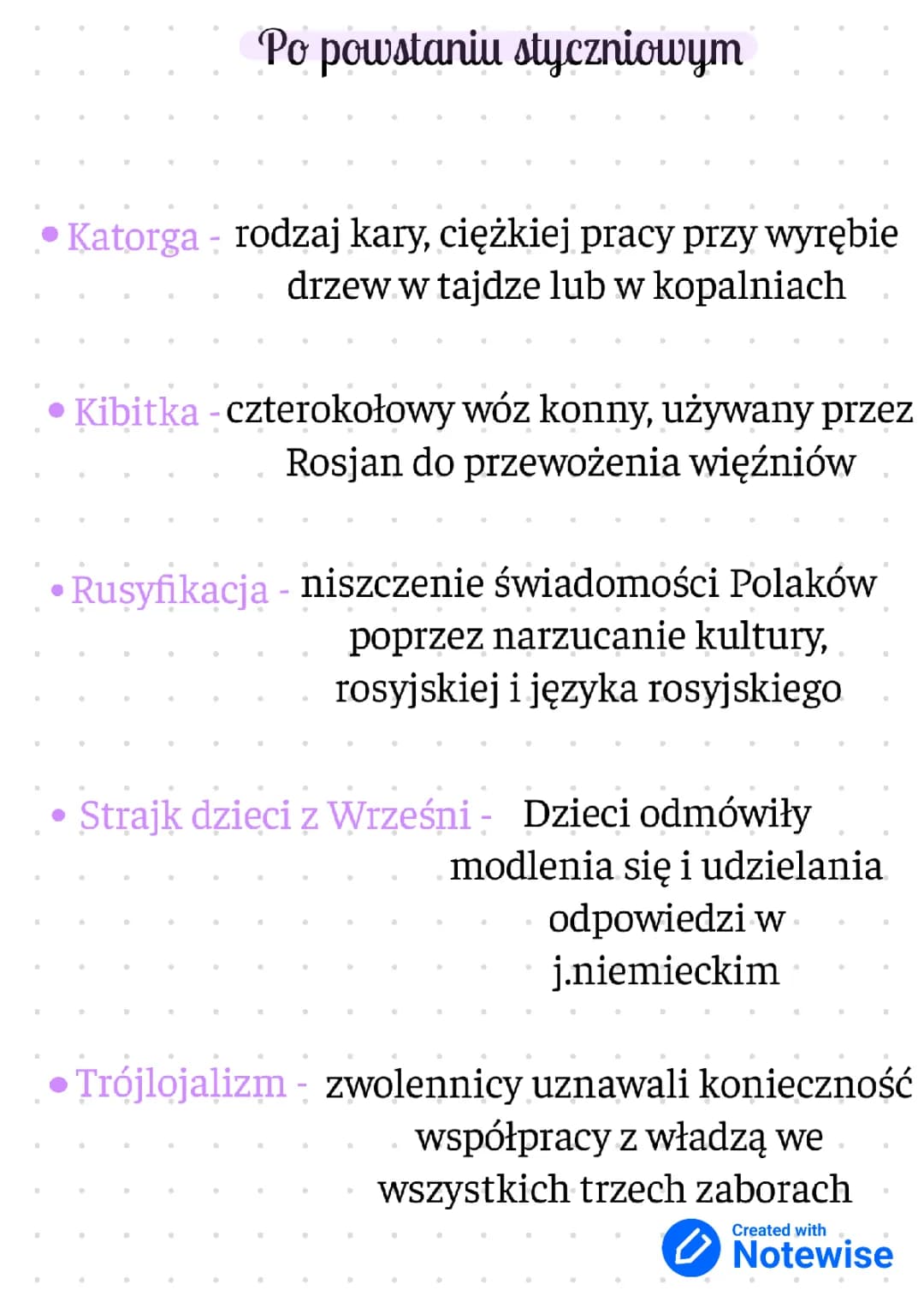 Po powstaniu styczniowym