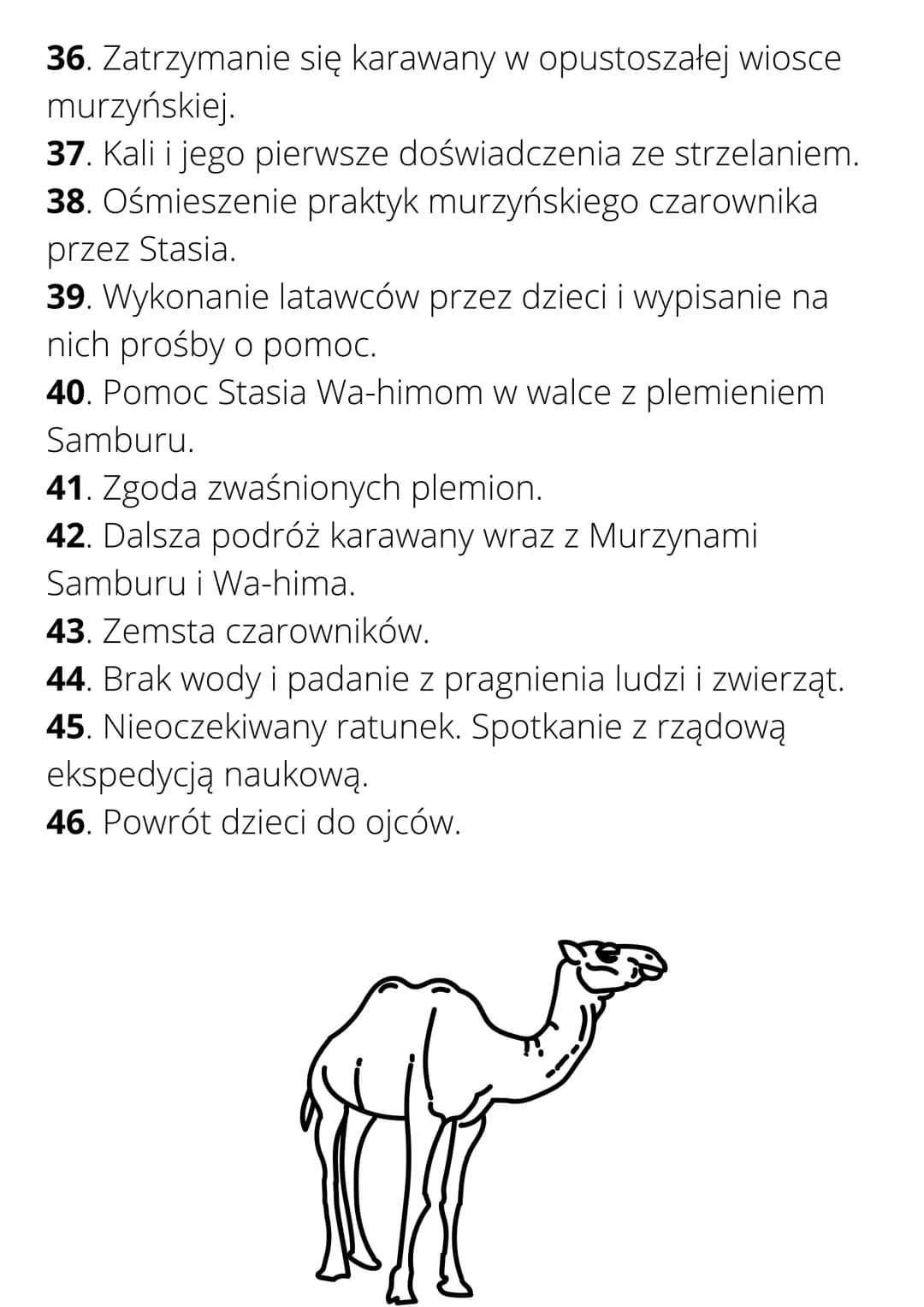 W pustyni iw puszczy
Bohaterowie
Staś Tarkowski - czternastoletni młodzieniec urodzony i
wychowany w Port Saidzie. Jego
ojcem był Polak, a m