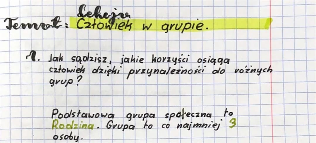 Grupy społeczne WOS klasa 8 - Rodzaje, cechy, przykłady