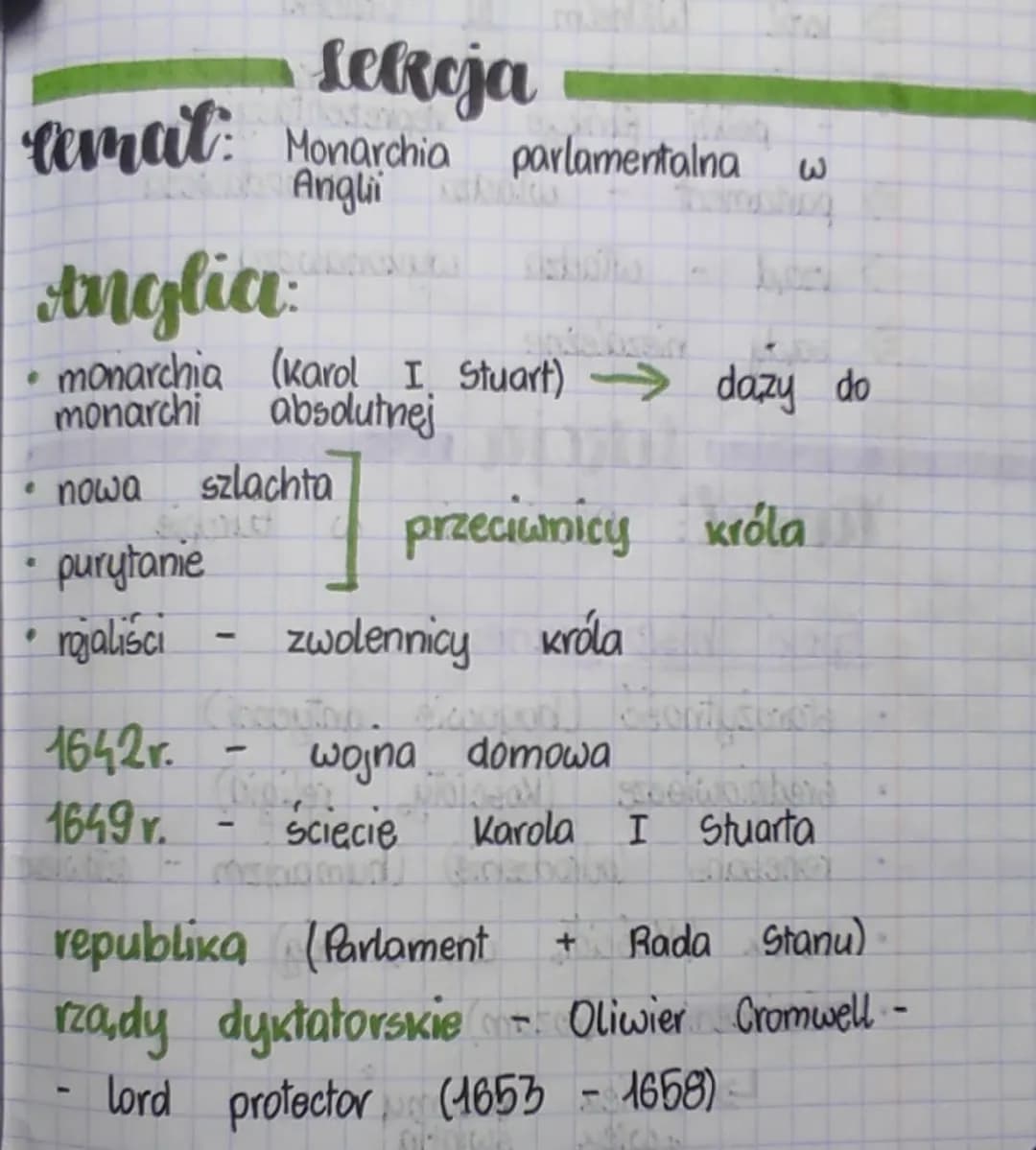 Monarchia parlamentarna w Anglii