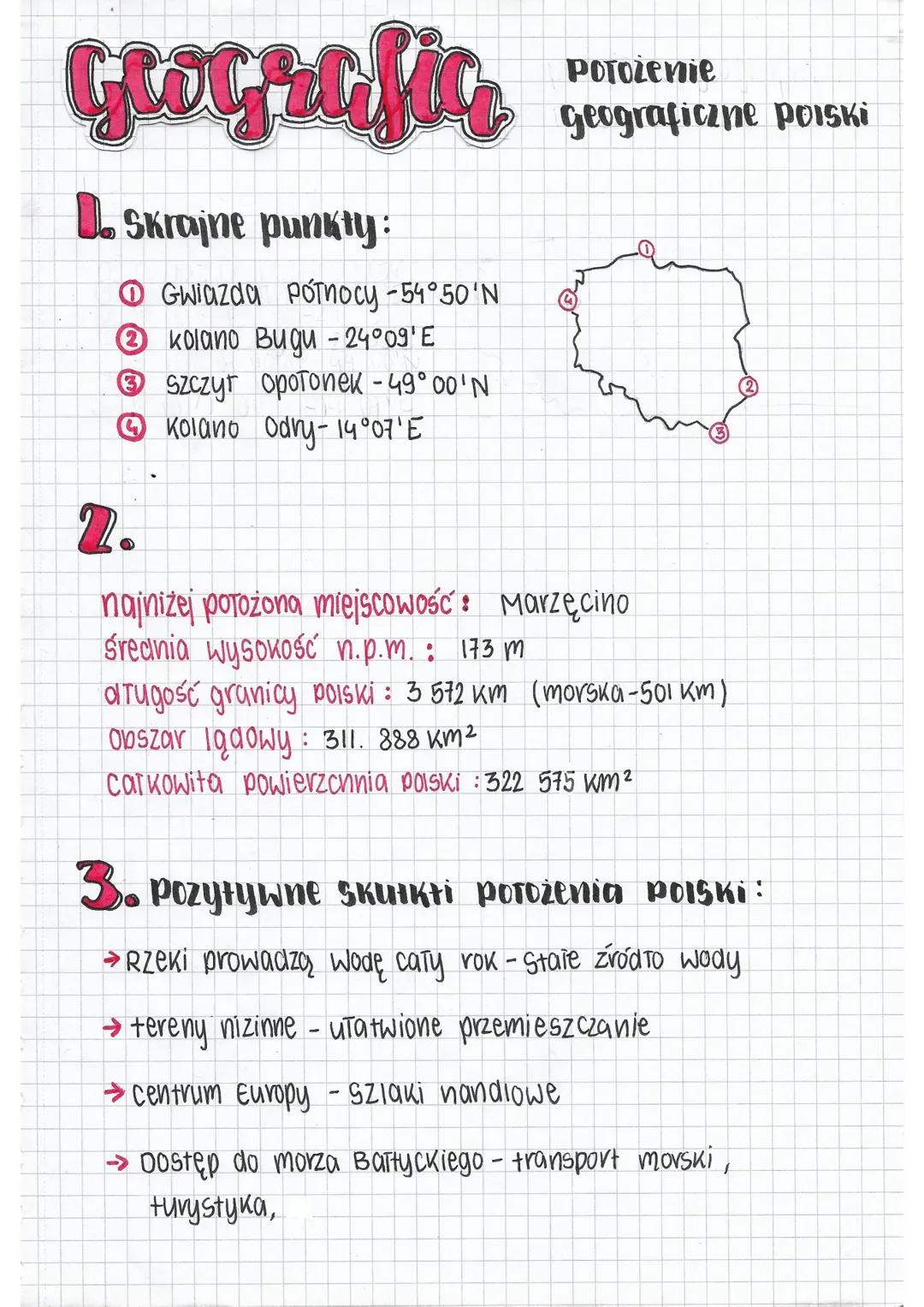Położenie geograficzne Polski