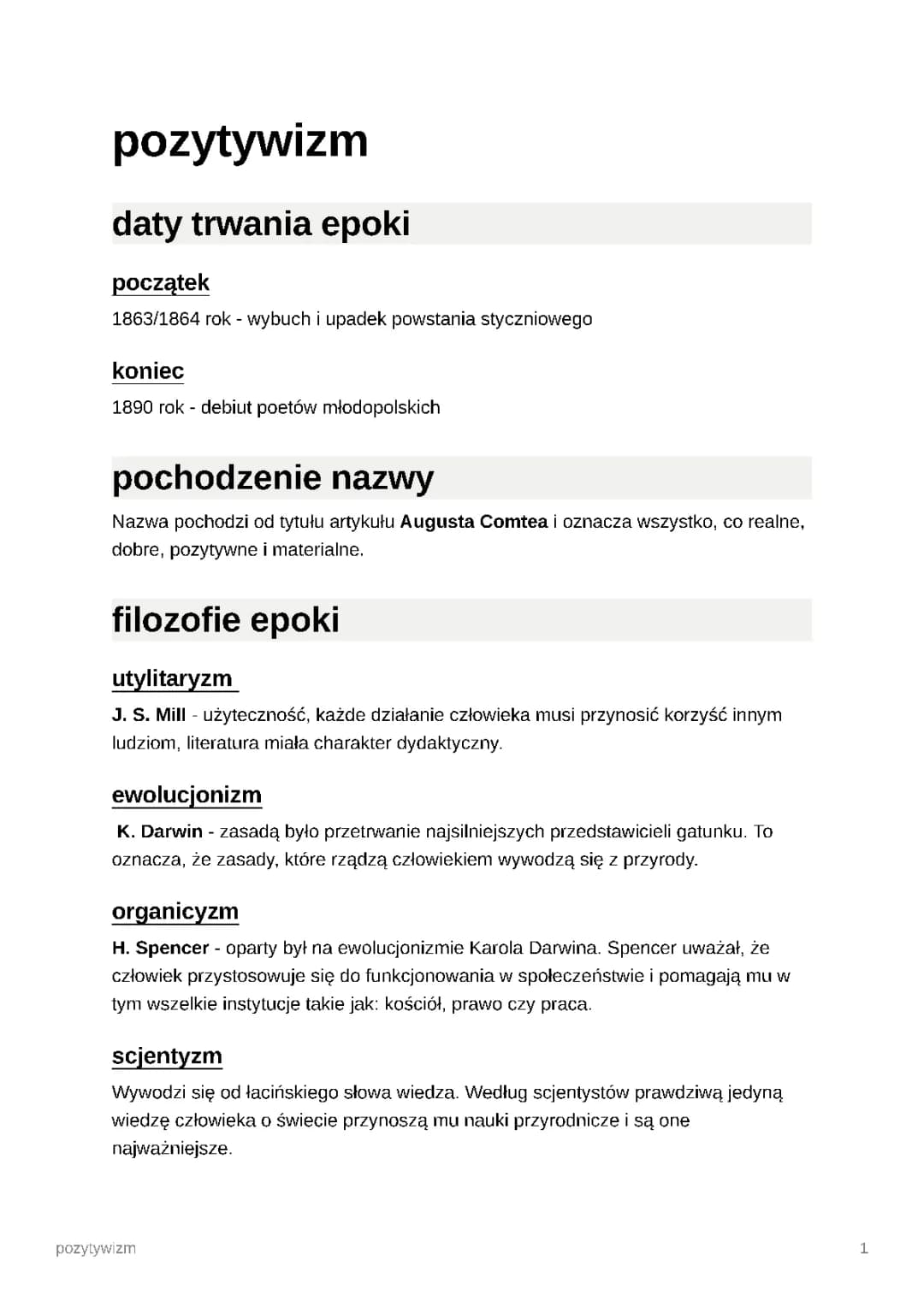 Pozytywizm