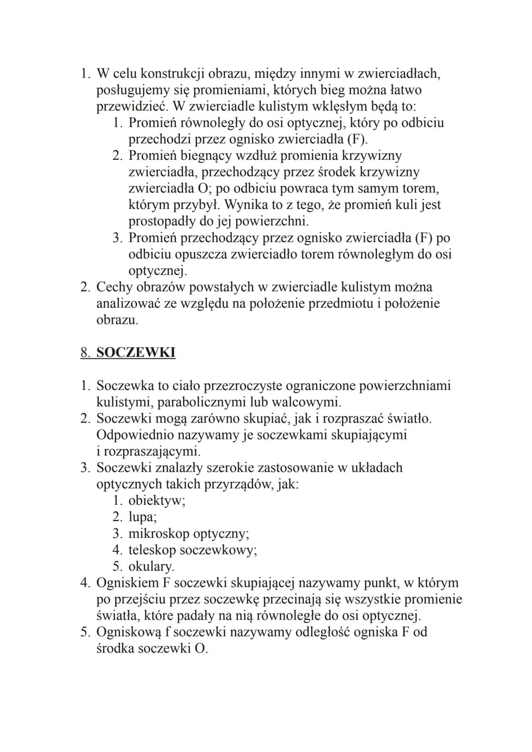 Optyka - zakres materiału na sprawdzian online (forma testowa)
ROBIMY 2 TESTY - TERMINY PODAM Z TYGODNIOWYM WYPRZEDZENIEM
PIERWSZY OBEJMUJE 