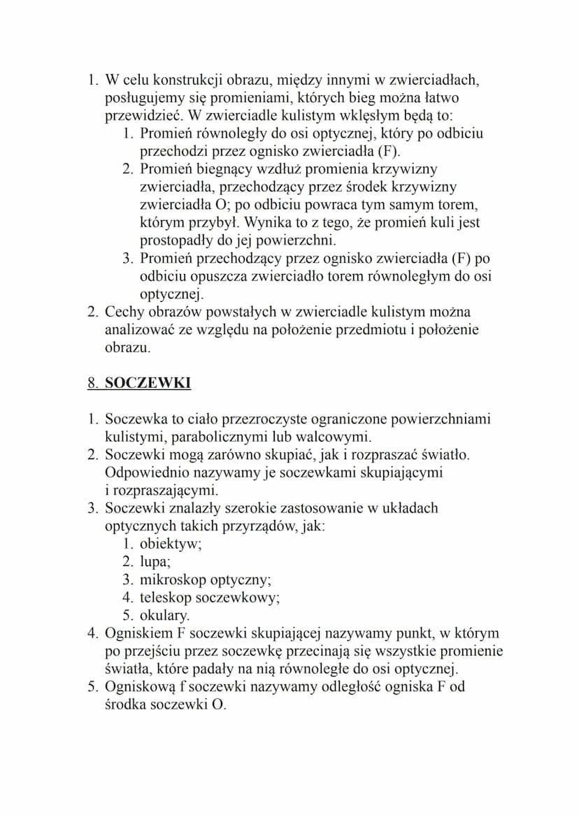Optyka - zakres materiału na sprawdzian online (forma testowa)
ROBIMY 2 TESTY - TERMINY PODAM Z TYGODNIOWYM WYPRZEDZENIEM
PIERWSZY OBEJMUJE 