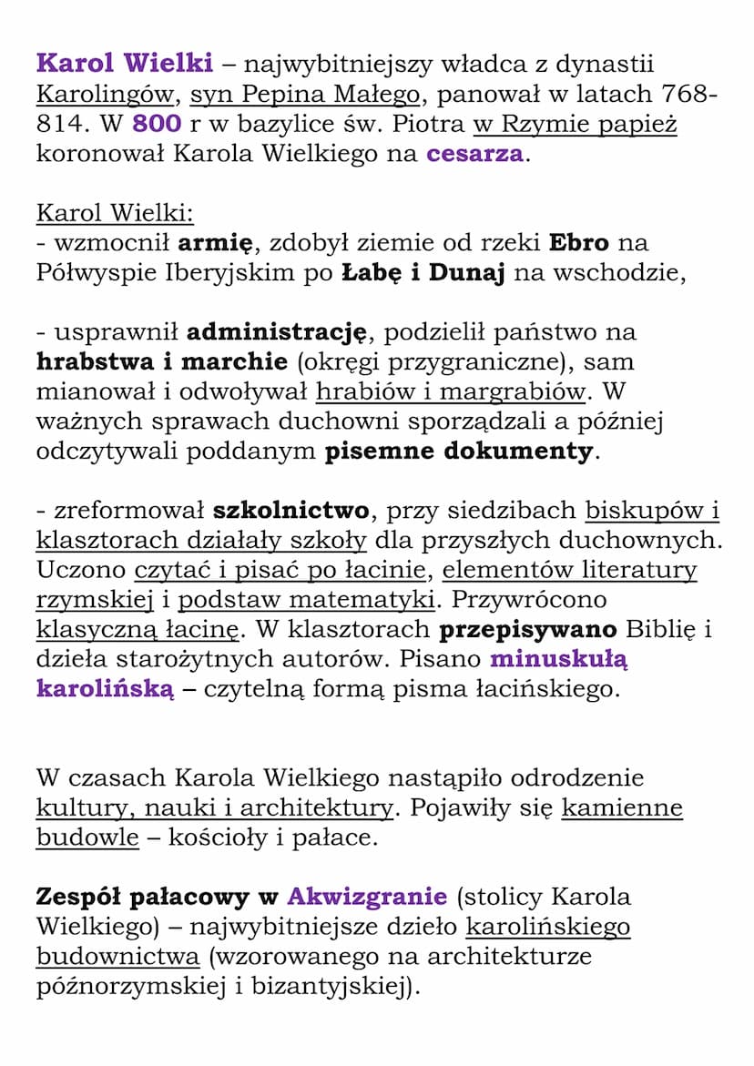 Państwo karolińskie
W dawnych zachodnich prowincjach cesarstwa
zachodniorzymskiego Germanowie zakładali swoje
królestwa i przyjmowali chrześ