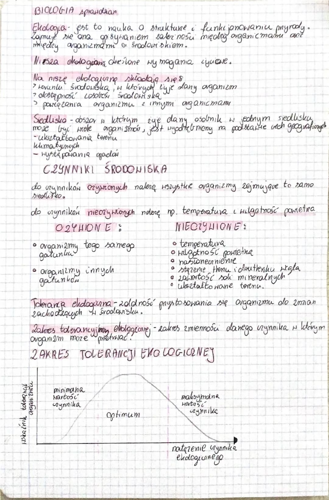 --- OCR Start ---
minimana hartość czynnika Organizmu
tolerancil
optimum
maksymana Hartes czynnika
Hskalnik
natężenie zynnika endogeconego
B