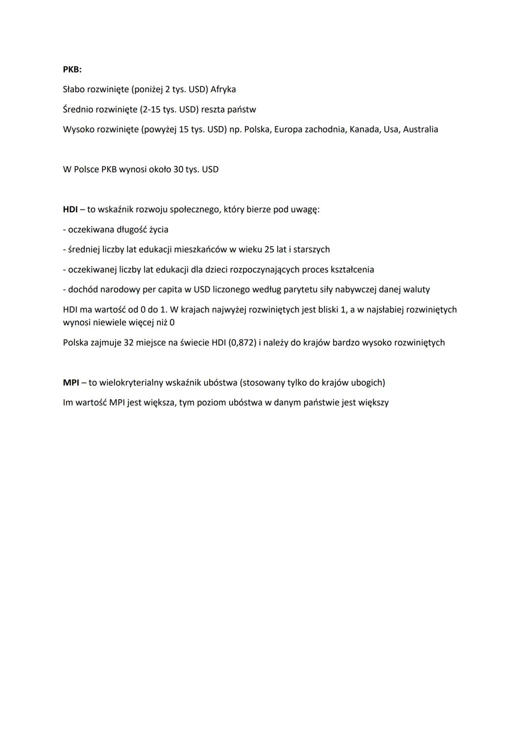 # PODSTAWOWE WSKAŹNIKI ROZWOJU KRAJÓW

Przyczyny dysproporcji w rozwoju społeczno - gospodarczym świata:

Przyrodnicze:
- rzeźba terenu
- kl