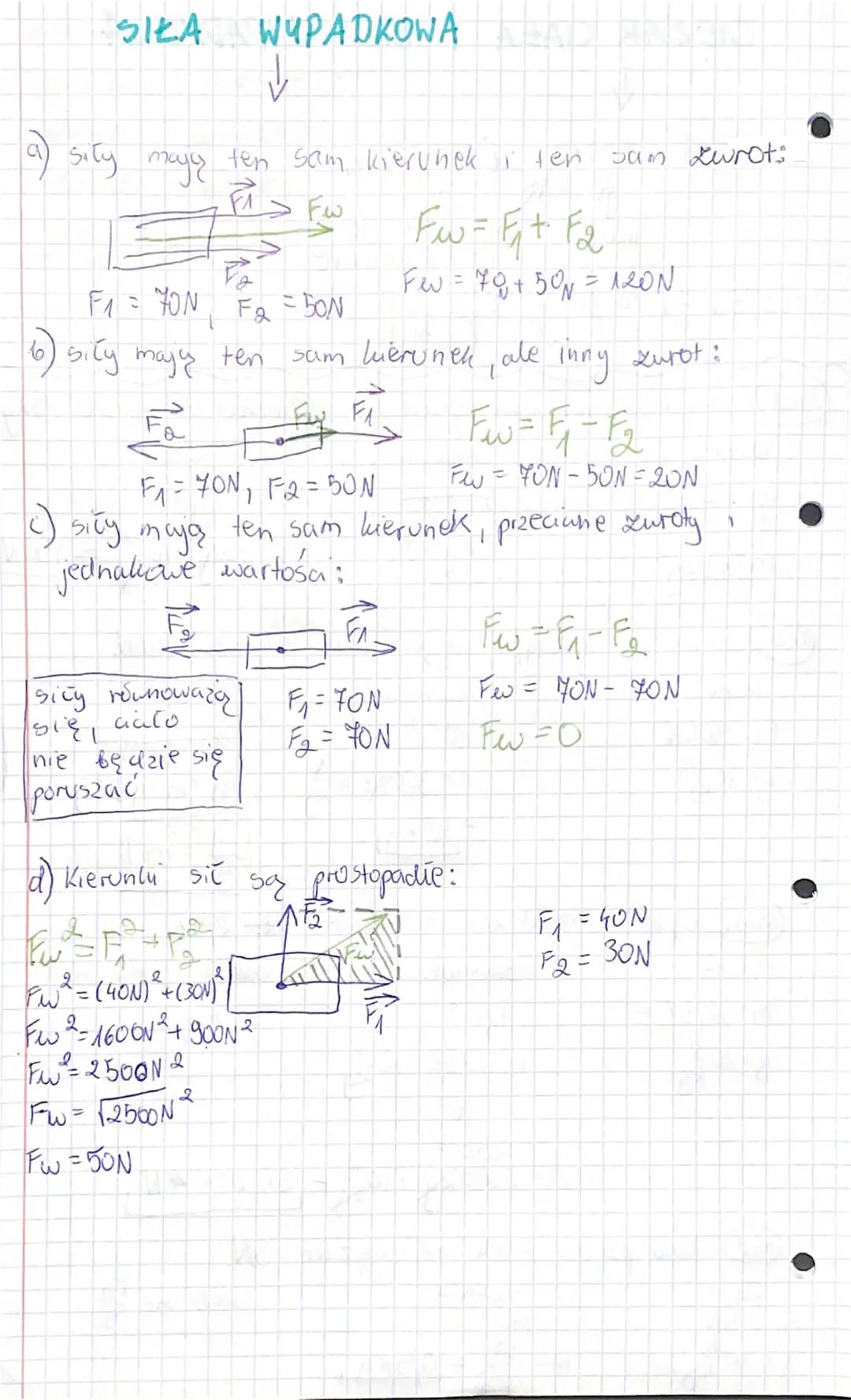 CIĘZAR CIAŁA I SIŁA WYPADKOWA
CIĘZAR
== Fg=mog
1
masa
9=9,81m² ~
Fg = 900N
N
деловод
дел
~ 10 m / 2
the
(Zad.) sita uęzkości dziaująca
Dane:
