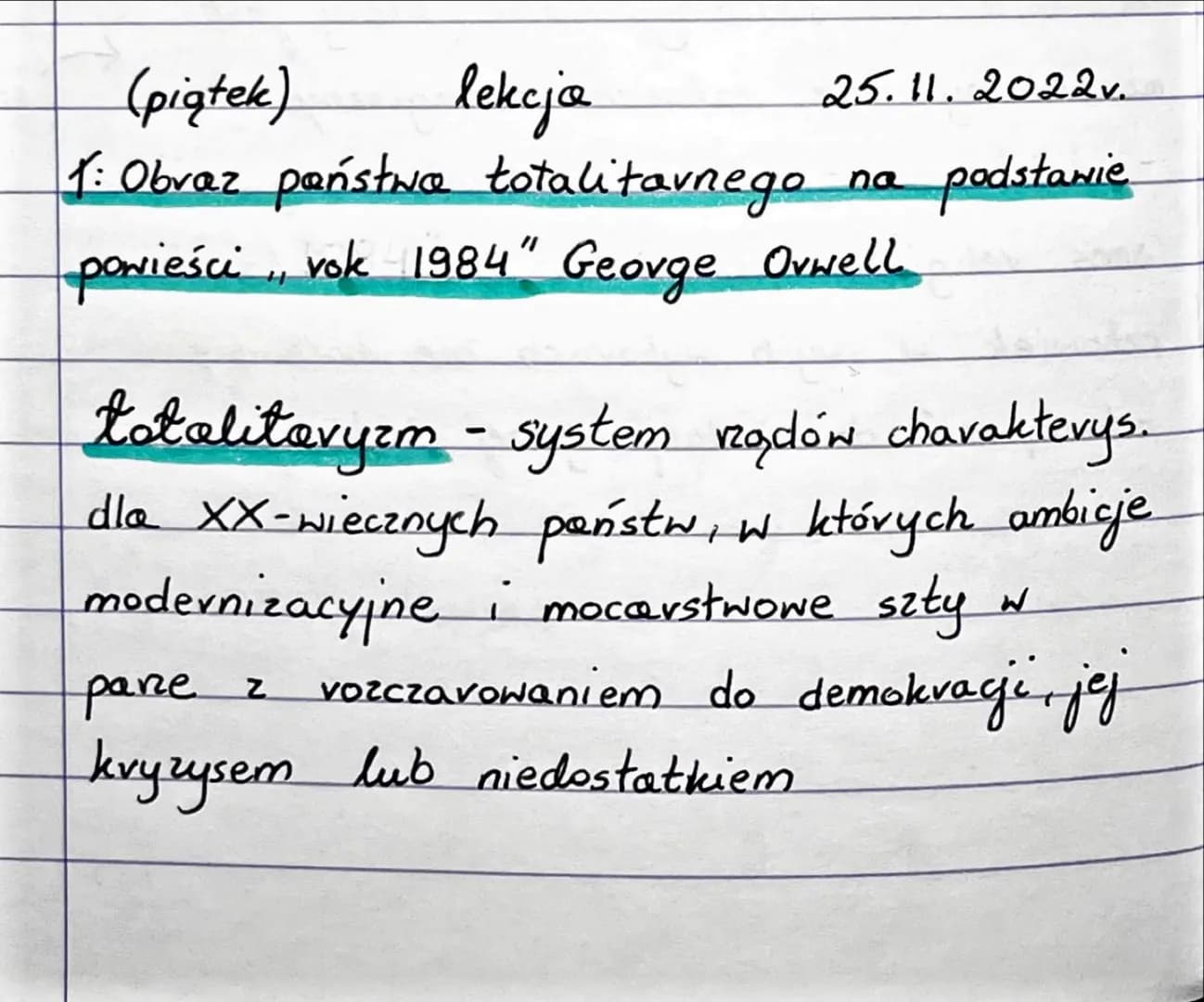 
<p>Rok 1984 to kultowa powieść George'a Orwella. Książka ta ukazuje obraz totalitaryzmu - systemu rządów charakterystycznego dla XX-wieczny