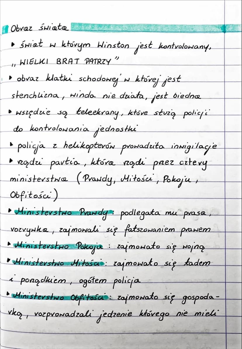 
<p>Rok 1984 to kultowa powieść George'a Orwella. Książka ta ukazuje obraz totalitaryzmu - systemu rządów charakterystycznego dla XX-wieczny