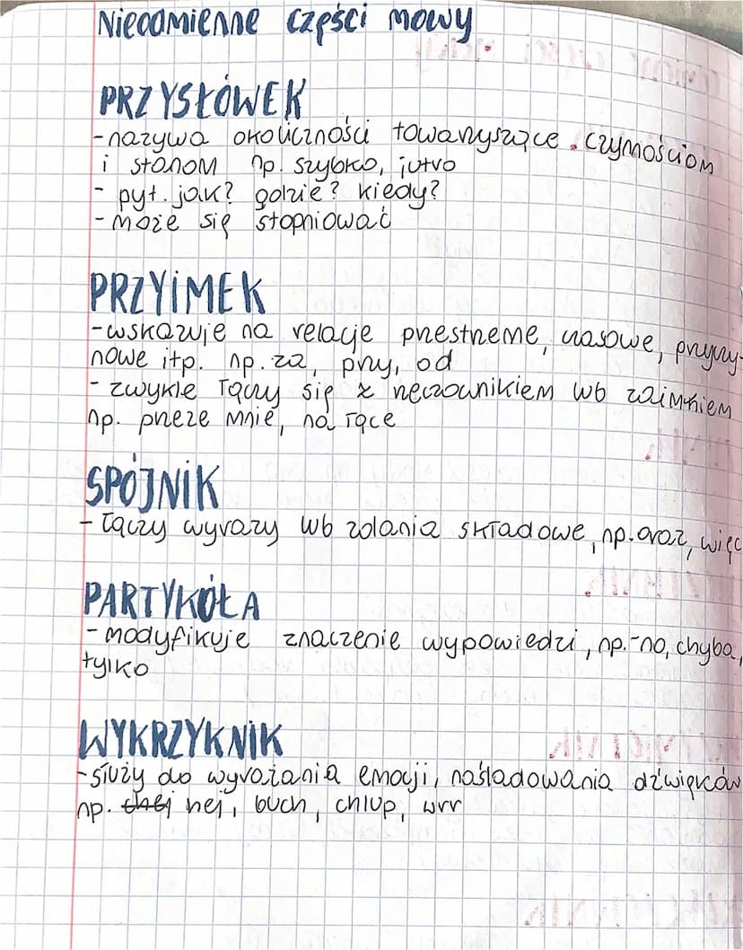 Odmienne części mowy
CZASOWNIK
nazwa czynnasu
pyt.- co vobi? co się z nim dzieje?
•foviny osobowa i nieosobowa
(myjesz) (Myć)
-odmienia się 