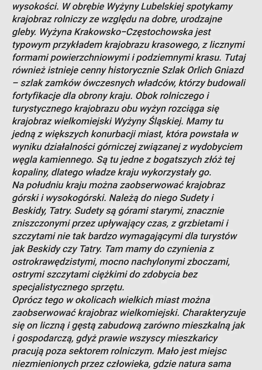 Polska podzielona jest na 6 pasów krajobrazowych.
Wszystkie pasy krajobrazowe:
■ Pas 1 to pobrzeże.
Pobrzeże widzisz na samej górze mapy.
Po