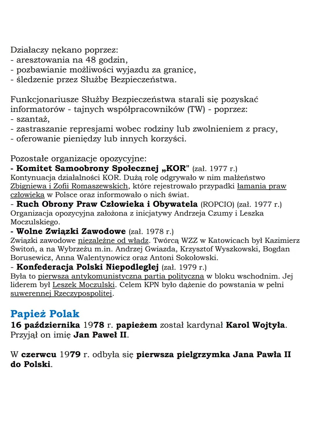 MZ_LEARNING_KNOW

# Początki opozycji
demokratycznej w Polsce
# Klasa 8, „Wczoraj i dziś”, Nowa Era

# Daty do zapamiętania:
- wydarzenia cz