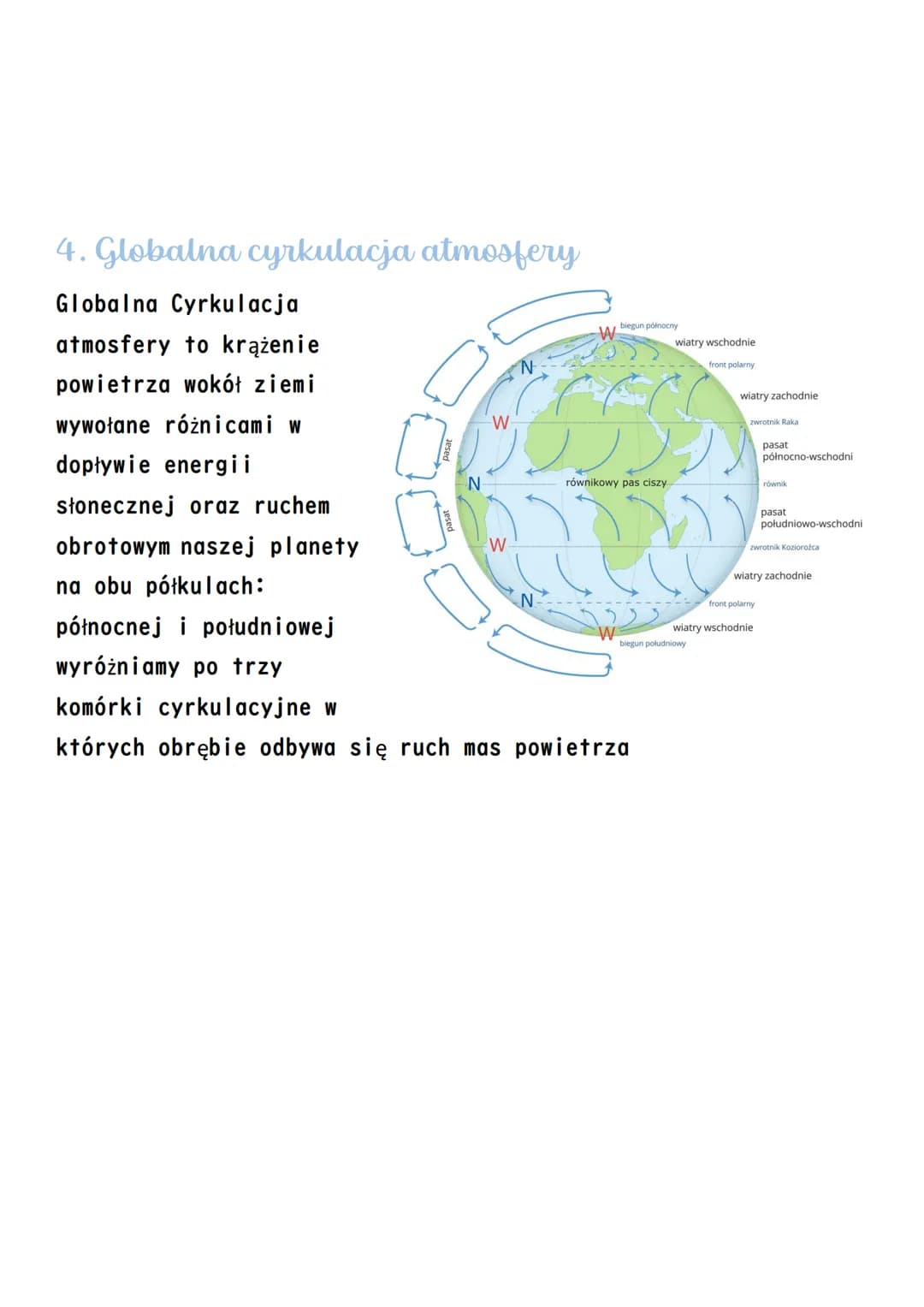 Ciśnienie atmosferyczne.
Cyrkulacja atmosferyczna
1. Ciśnienie atmosferyczne
Ciśnienie atmosferyczne baryczne to siła z jaką Słup powietrza
