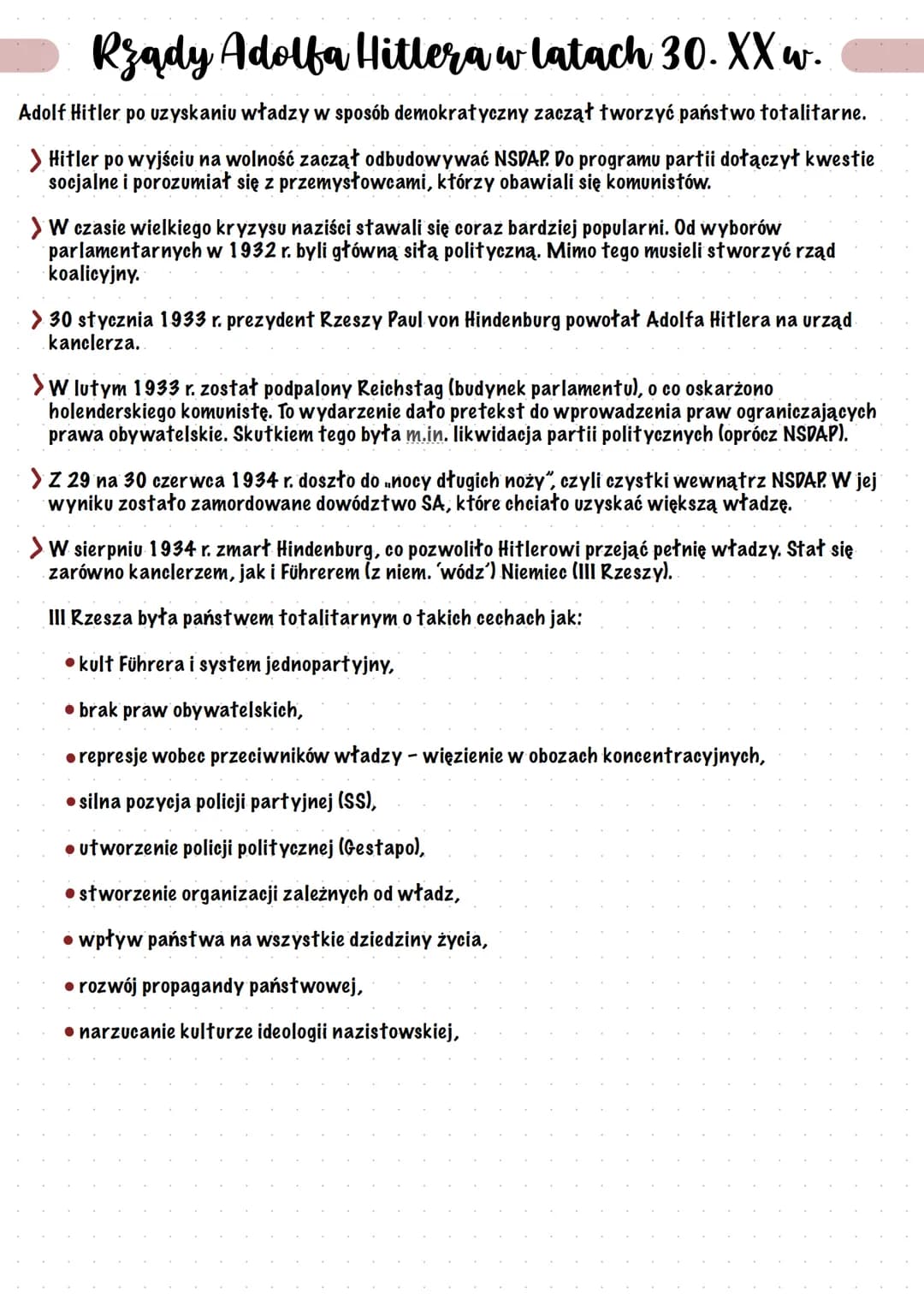 
<p>Narodziny nazizmu w Niemczech przypadły na czas istnienia Republiki Weimarskiej. Ideologia nazizmu opierała się na nacjonalizmie, antyse