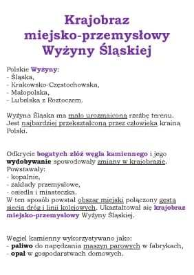 Know Krajobraz miejsko-przemysłowy Wyżyny Śląskiej (NE kl 5) thumbnail