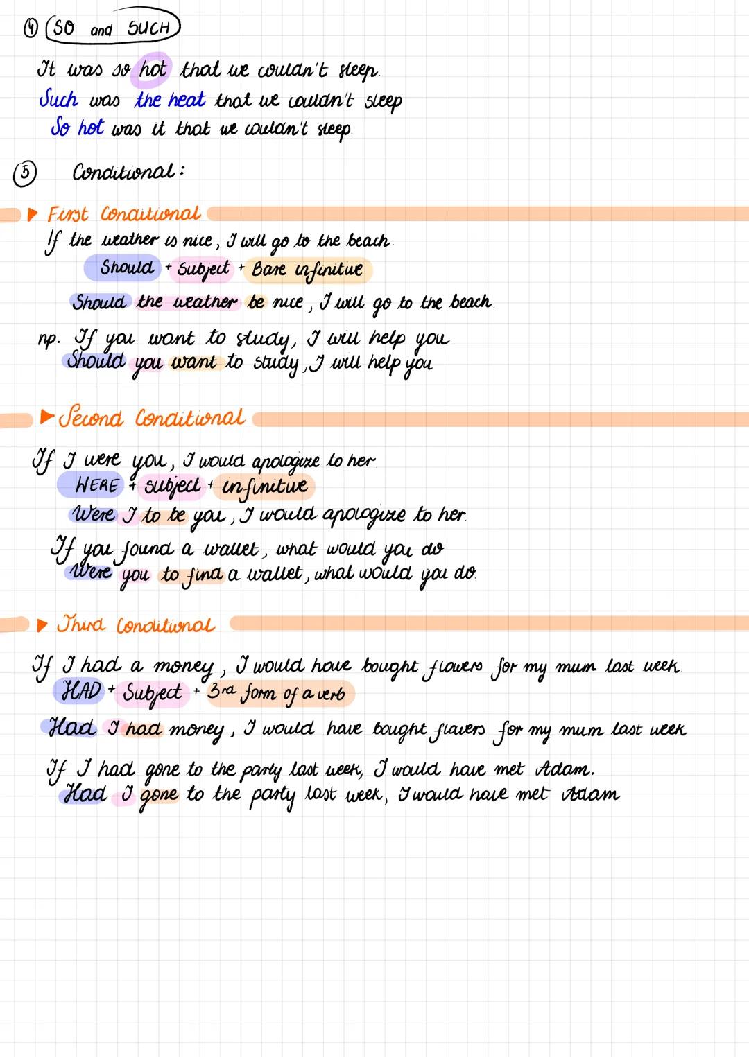 # Stylistic inversion

Inversion word = the word that you would like to highlight in your
sentence

① I seldom watch horrors (normal)
Seldom