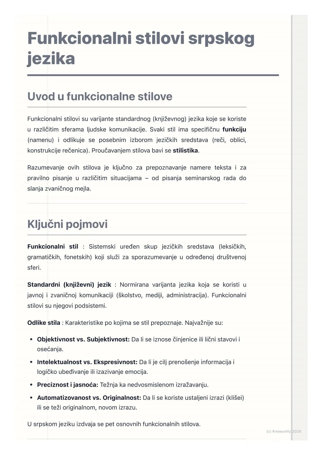 # Funkcionalni stilovi srpskog
# jezika

Uvod u funkcionalne stilove

Funkcionalni stilovi su varijante standardnog (književnog) jezika koje